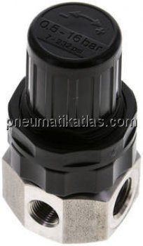 Edelstahl-Druckregler G 1/4", 0,5 - 16bar (Standard)
