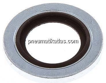 Hydraulik-Dichtring mit FKM-Einlage, für Gewinde G 1/4"