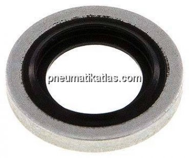 Hydraulik-Dichtring mit NBR-Einlage, für Gewinde G 1/8"