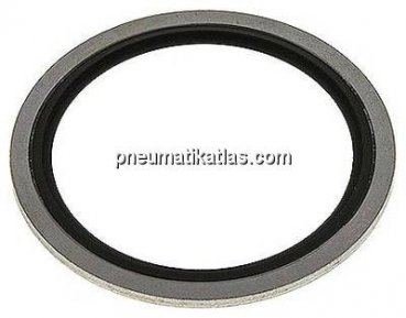Hydraulik-Dichtring mit FKM-Einlage, für Gewinde G 2"