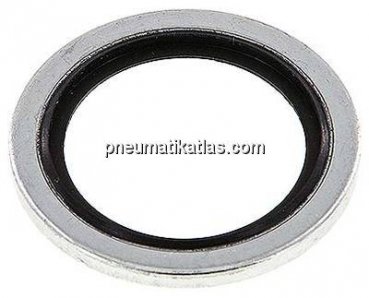 Hydraulik-Dichtring mit NBR-Einlage, für Gewinde G 3/4"