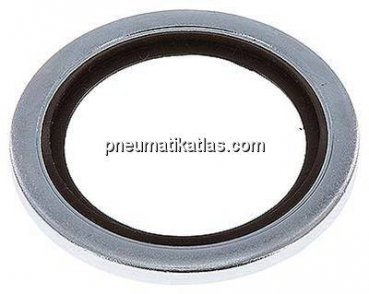 Hydraulik-Dichtring mit FKM-Einlage, für Gewinde G 3/4"