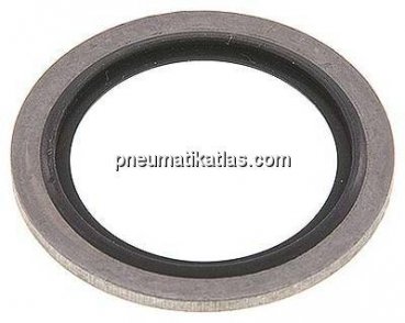 Hydraulik-Dichtring mit FKM-Einlage, für Gewinde G 3/4"