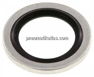 Hydraulik-Dichtring mit NBR-Einlage, für Gewinde G 3/8"