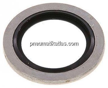 Hydraulik-Dichtring mit FKM-Einlage, für Gewinde G 3/8"