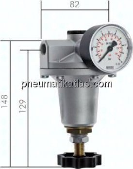 Präzisionsdruckregler mit Feedback-Anschluss G 1/4", 0,2 - 7 bar Standard 3