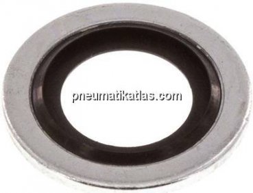 Hydraulik-Dichtring mit NBR-Einlage, für Gewinde M 14