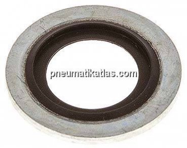 Hydraulik-Dichtring mit FKM-Einlage, für Gewinde M 14