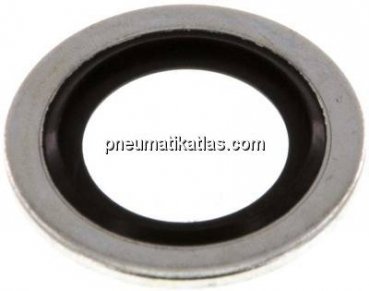 Hydraulik-Dichtring mit NBR-Einlage, für Gewinde M 16