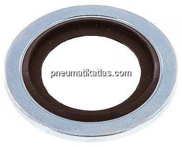 Hydraulik-Dichtring mit FKM-Einlage, für Gewinde M 18