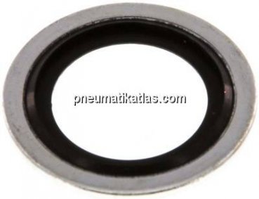 Hydraulik-Dichtring mit NBR-Einlage, für Gewinde M 20