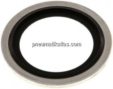 Hydraulik-Dichtring mit NBR-Einlage, für Gewinde M 30