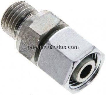 Einstellb. Schneidringverschr. M 14x1,5-10 L, Stahl verzinkt