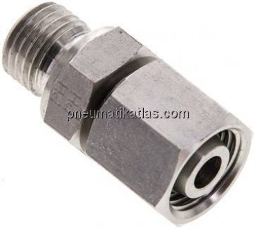 Einstellb. Schneidringverschr. M 14x1,5-10 L, 1.4571