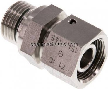 Einstellb. Schneidringverschr. G 1/2"-15 L, 1.4571