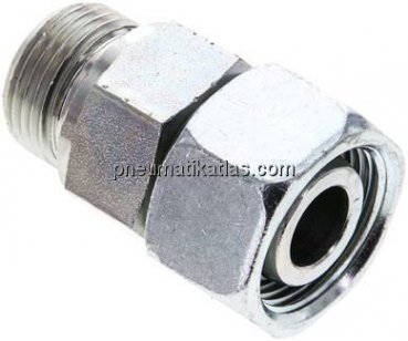 Einstellb. Schneidringverschr. M 27x2-20 S, Stahl verzinkt