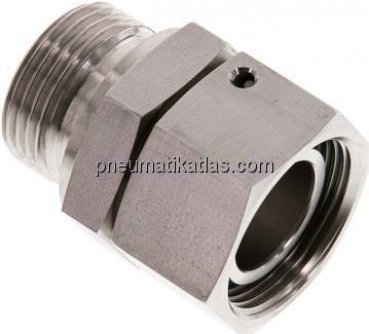 Einstellb. Schneidringverschr. G 1"-28 L, 1.4571