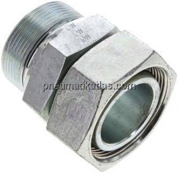 Einstellb. Schneidringverschr. M 48x2-42 L, Stahl verzinkt