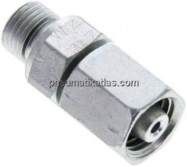 Einstellb. Schneidringverschr. M 10x1-6 L, Stahl verzinkt