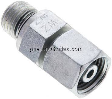 Einstellb. Schneidringverschr. M 14x1,5-8 S, Stahl verzinkt