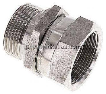 Einstellb. Einschraubverschr. 60°Keg.(G 1-1/4")-G 1-1/4"(AG)