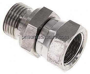 Einstellb. Einschraubverschr. 60°Keg.(G 1/2")-G 1/2"(AG)