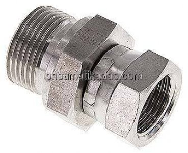 Einstellb. Einschraubverschr. 60°Keg.(G 1/2")-G 3/4"(AG)