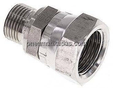 Einstellb. Einschraubverschr. 60°Keg.(G 1/2")-G 3/8"(AG)