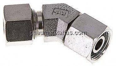 Einstellb. 45°-Schneidringverschraubung 12 S (M20x1,5), 1.4571