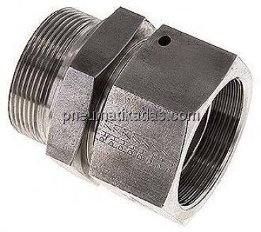 Einstellb. Einschraubverschr. 60°Keg.(G 2")-G 2"(AG)