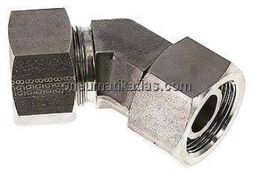 Einstellb. 45°-Schneidringverschraubung 25 S (M36x2), 1.4571