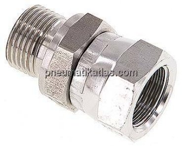 Einstellb. Einschraubverschr. 60°Keg.(G 3/8")-G 3/8"(AG)