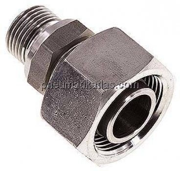 Einstellb. Schneidringverschr. G 3/8"-18 L, 1.4571