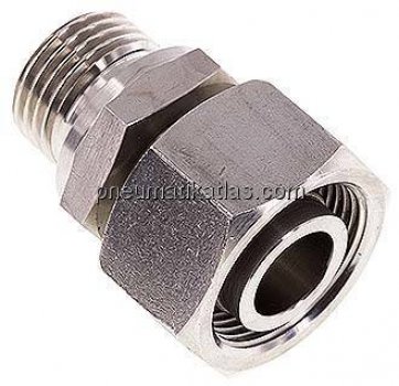 Einstellb. Schneidringverschr. G 1/2"-18 L, 1.4571