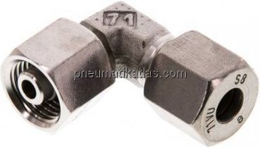 Einstellb. Winkel-Schneidringverschr. 8 S (M16x1,5), 1.4571