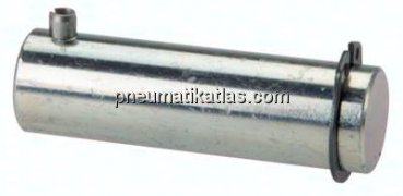 ISO 15552-Bolzen 100 mm (sphärisch), Stahl verzinkt
