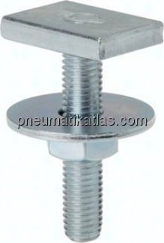 Preview: Hammerkopfschraube HS M 8x30, Stahl verzinkt (33 x 23 x 6)