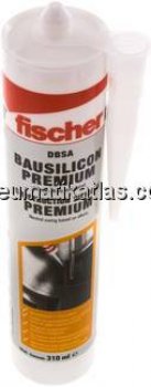FISCHER Bausilikon "DBSA", transparent, 310 ml Kartusche