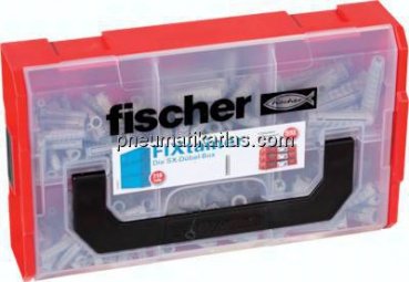 FIXtainer - "SX-Dübelbox": 120 Stk. Dübel SX 6x30 - 60 Stk. Dübel SX 8x40 - 30 Stk. Dübel SX 10x50