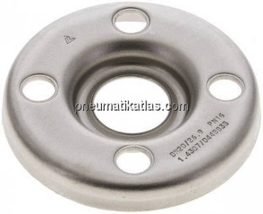 Losflansch DN20-PN10, ähnlich DIN 2642, 1.4301 gepresst