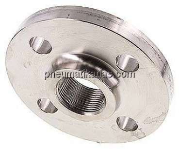 Gewindeflansch DN32-PN40 (DIN/EN), Rp 1-1/4", EN 1092-1 (Typ 13), 1.4571