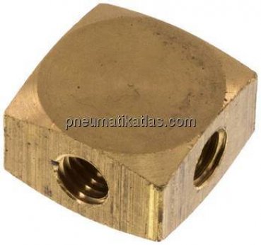 Kreuz-Verteiler 3 x M 5,Messing