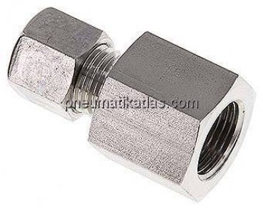 Aufschraub-Schneidringverschr. G 3/8"-8 L (M14x1,5), Klemmring 1.4571 (NC)