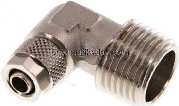 Winkel-Verschraubung R 1/2"-8x6mm, Messing vernickelt