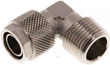 Winkel-Verschraubung R 3/8"-12x10mm, Messing vernickelt