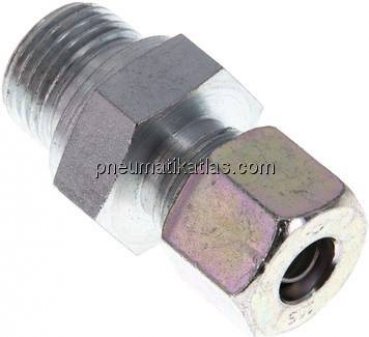 Gerade Schneidringverschr. G 1/2"-10 S (M18x1,5), Stahl verzinkt