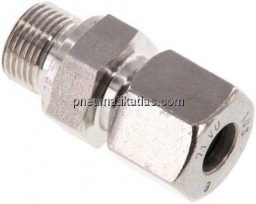 Gerade Schneidringverschr. G 3/8"-10 S (M18x1,5), 1.4571