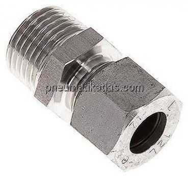 Gerade Schneidringverschr. R 1/2"-12 L (M18x1,5), 1.4571