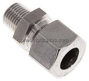 Gerade Schneidringverschr. R 1/4"-12 L (M18x1,5), 1.4571