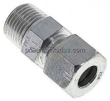 Gerade Schneidringverschr. R 1/2"-12 S (M20x1,5), Stahl verzinkt